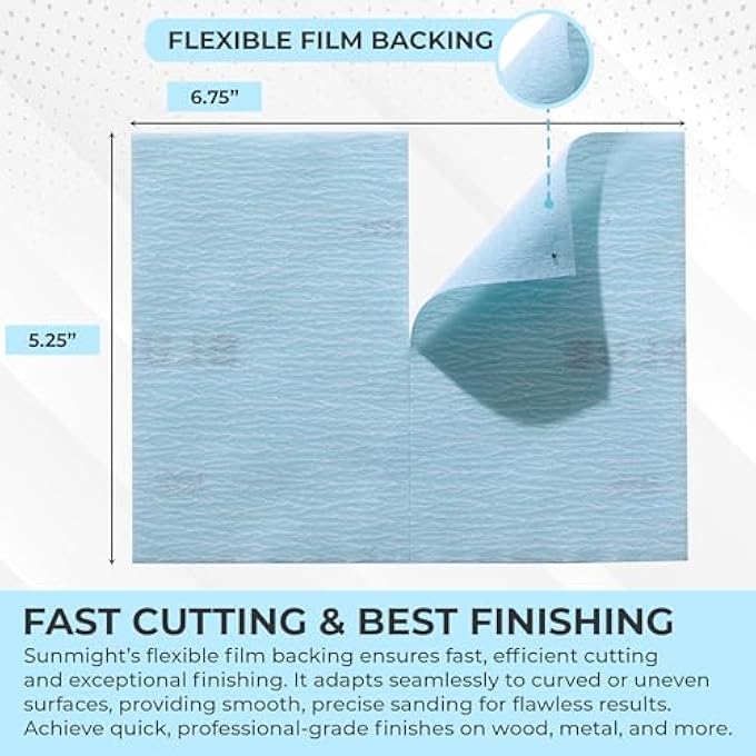 Sunmight FLEXIBLE SHEETS 5-1/4" X 6-3/4" 600G GRIP SHEET, 60118, 25 SHEETS - Image 4